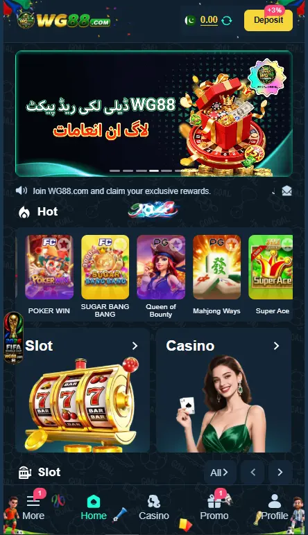 WG88 Game APK Slot and Casino Section – Poker Win Mahjong Ways Pakistan
