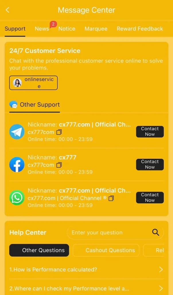 CX777 Game 24/7 Customer Support – Live Chat Help Center Pakistan
