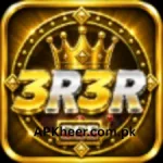 3R3R Game APK icon with golden crown and slot machine design