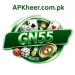 GN55 Game APK logo featuring green casino-themed graphics with cards, dice, coins, and a premium gaming badge.