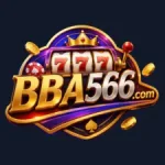 BBA566 Game official logo with slot symbol design